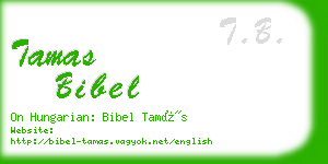 tamas bibel business card